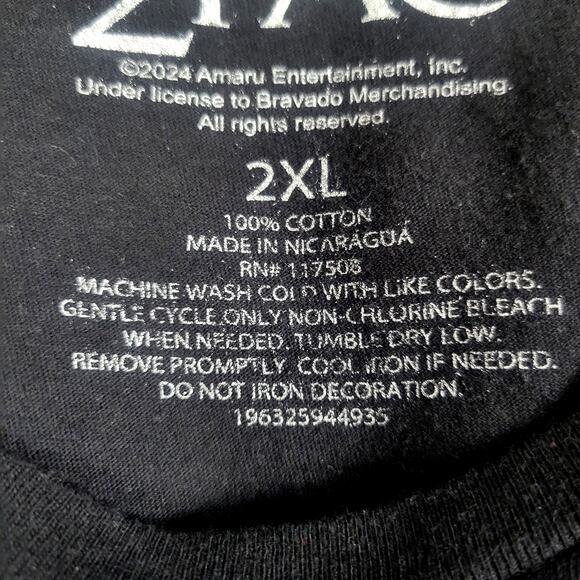 Bravado 2pac Trust Nobody Black Tee Size 2XL NWOT - Picture 3 of 4